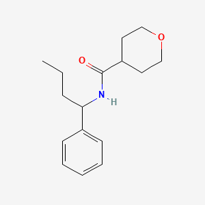 N-(1-phenylbutyl)tetrahydro-2H-pyran-4-carboxamide