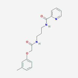 N-(3-{[2-(3-methylphenoxy)acetyl]amino}propyl)-2-pyridinecarboxamide