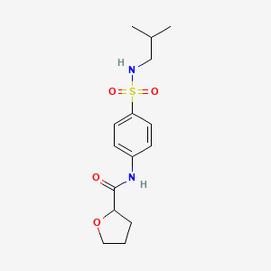 N-{4-[(2-methylpropyl)sulfamoyl]phenyl}tetrahydrofuran-2-carboxamide