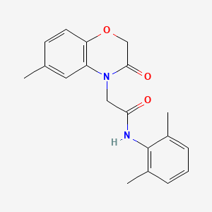 N-(2,6-dimethylphenyl)-2-(6-methyl-3-oxo-2,3-dihydro-4H-1,4-benzoxazin-4-yl)acetamide