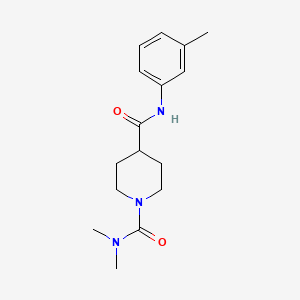 N~1~,N~1~-dimethyl-N~4~-(3-methylphenyl)piperidine-1,4-dicarboxamide