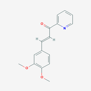 3-(3,4-dimethoxyphenyl)-1-(pyridin-2-yl)prop-2-en-1-one