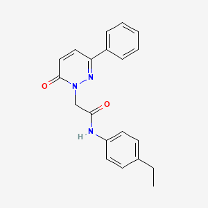 N-(4-ethylphenyl)-2-(6-oxo-3-phenylpyridazin-1(6H)-yl)acetamide