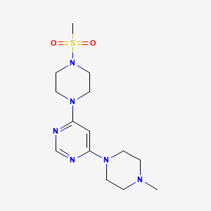 4-(4-methyl-1-piperazinyl)-6-[4-(methylsulfonyl)-1-piperazinyl]pyrimidine