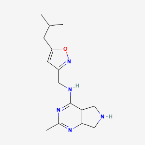 N-[(5-isobutyl-3-isoxazolyl)methyl]-2-methyl-6,7-dihydro-5H-pyrrolo[3,4-d]pyrimidin-4-amine