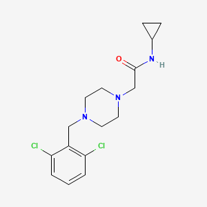 N-cyclopropyl-2-[4-(2,6-dichlorobenzyl)-1-piperazinyl]acetamide