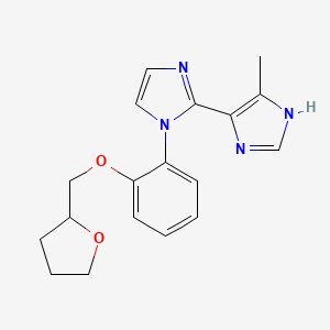 5'-methyl-1-[2-(tetrahydrofuran-2-ylmethoxy)phenyl]-1H,3'H-2,4'-biimidazole