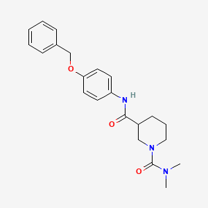 N~3~-[4-(benzyloxy)phenyl]-N~1~,N~1~-dimethylpiperidine-1,3-dicarboxamide