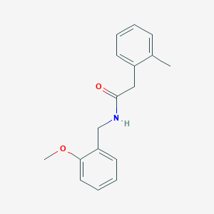 molecular formula C17H19NO2 B5268569 N-[(2-methoxyphenyl)methyl]-2-(2-methylphenyl)acetamide 