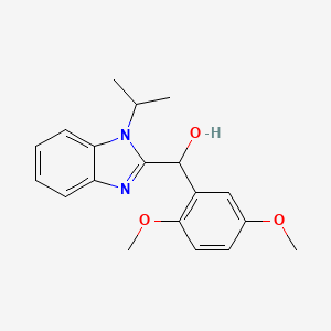 (2,5-DIMETHOXYPHENYL)[1-(PROPAN-2-YL)-1H-1,3-BENZODIAZOL-2-YL]METHANOL