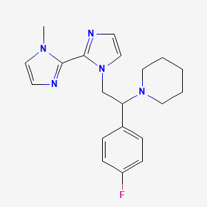 1-[2-(4-fluorophenyl)-2-piperidin-1-ylethyl]-1'-methyl-1H,1'H-2,2'-biimidazole