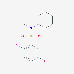 N-cyclohexyl-2,5-difluoro-N-methylbenzenesulfonamide