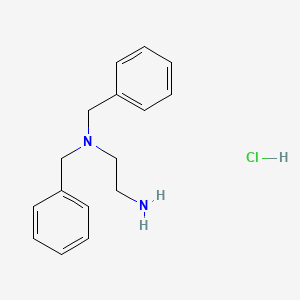 molecular formula C16H21ClN2 B5268640 N,N-dibenzyl-1,2-ethanediamine hydrochloride 