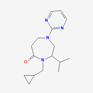 4-(cyclopropylmethyl)-3-isopropyl-1-pyrimidin-2-yl-1,4-diazepan-5-one