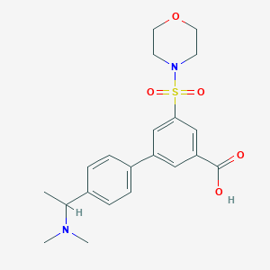 4'-[1-(dimethylamino)ethyl]-5-(morpholin-4-ylsulfonyl)biphenyl-3-carboxylic acid