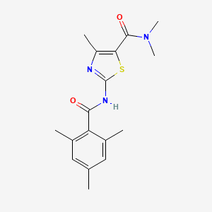 molecular formula C17H21N3O2S B5268780 2-[(mesitylcarbonyl)amino]-N,N,4-trimethyl-1,3-thiazole-5-carboxamide 