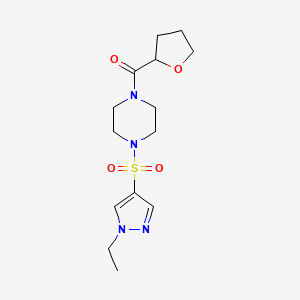 1-[(1-ethyl-1H-pyrazol-4-yl)sulfonyl]-4-(tetrahydro-2-furanylcarbonyl)piperazine