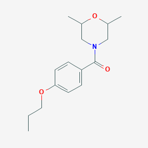 2,6-dimethyl-4-(4-propoxybenzoyl)morpholine