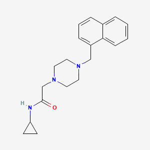 N-cyclopropyl-2-[4-(naphthalen-1-ylmethyl)piperazin-1-yl]acetamide