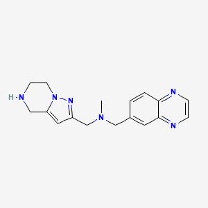 N-methyl-1-(6-quinoxalinyl)-N-(4,5,6,7-tetrahydropyrazolo[1,5-a]pyrazin-2-ylmethyl)methanamine dihydrochloride