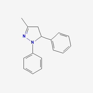 molecular formula C16H16N2 B5268809 3-methyl-1,5-diphenyl-4,5-dihydro-1H-pyrazole CAS No. 2515-46-0