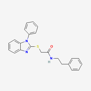 2-[(1-PHENYL-1H-1,3-BENZODIAZOL-2-YL)SULFANYL]-N-(2-PHENYLETHYL)ACETAMIDE