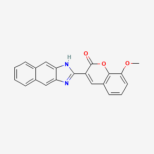 8-methoxy-3-(1H-naphtho[2,3-d]imidazol-2-yl)-2H-chromen-2-one