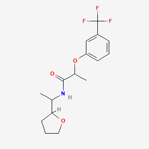 N-[1-(tetrahydrofuran-2-yl)ethyl]-2-[3-(trifluoromethyl)phenoxy]propanamide