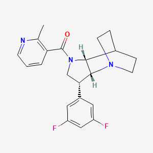 [(2R,3R,6R)-3-(3,5-difluorophenyl)-1,5-diazatricyclo[5.2.2.02,6]undecan-5-yl]-(2-methylpyridin-3-yl)methanone