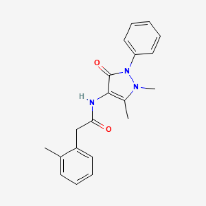 N-(1,5-dimethyl-3-oxo-2-phenyl-2,3-dihydro-1H-pyrazol-4-yl)-2-(2-methylphenyl)acetamide