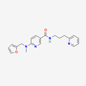 6-[(2-furylmethyl)(methyl)amino]-N-(3-pyridin-2-ylpropyl)nicotinamide