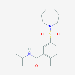 5-(AZEPANE-1-SULFONYL)-2-METHYL-N-(PROPAN-2-YL)BENZAMIDE