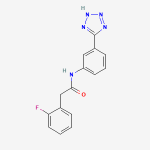 2-(2-fluorophenyl)-N-[3-(1H-tetrazol-5-yl)phenyl]acetamide