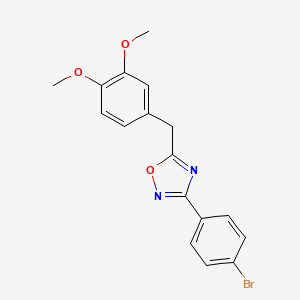 3-(4-bromophenyl)-5-(3,4-dimethoxybenzyl)-1,2,4-oxadiazole