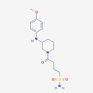 4-{3-[(4-methoxyphenyl)amino]-1-piperidinyl}-4-oxo-1-butanesulfonamide