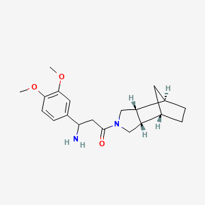 3-[(1R*,2R*,6S*,7S*)-4-azatricyclo[5.2.1.0~2,6~]dec-4-yl]-1-(3,4-dimethoxyphenyl)-3-oxo-1-propanamine