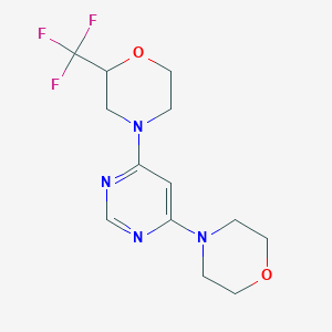 4-(6-morpholin-4-ylpyrimidin-4-yl)-2-(trifluoromethyl)morpholine