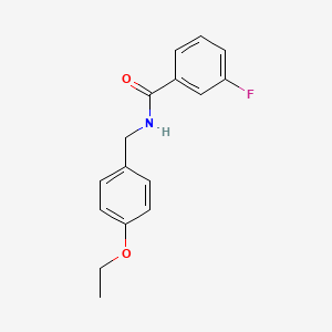 N-[(4-ethoxyphenyl)methyl]-3-fluorobenzamide