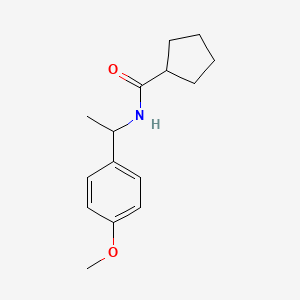 N-[1-(4-methoxyphenyl)ethyl]cyclopentanecarboxamide