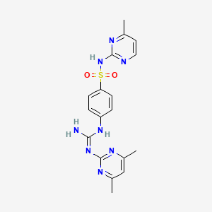 2-(4,6-Dimethylpyrimidin-2-yl)-1-[4-[(4-methylpyrimidin-2-yl)sulfamoyl]phenyl]guanidine