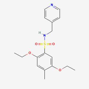 2,5-diethoxy-4-methyl-N-(4-pyridinylmethyl)benzenesulfonamide