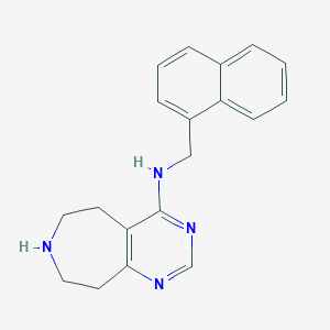 molecular formula C19H20N4 B5269302 N-(1-naphthylmethyl)-6,7,8,9-tetrahydro-5H-pyrimido[4,5-d]azepin-4-amine 