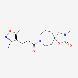 8-[3-(3,5-dimethyl-4-isoxazolyl)propanoyl]-3-methyl-1-oxa-3,8-diazaspiro[4.6]undecan-2-one