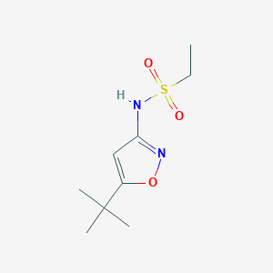 molecular formula C9H16N2O3S B5269395 N-(5-tert-butyl-1,2-oxazol-3-yl)ethanesulfonamide 