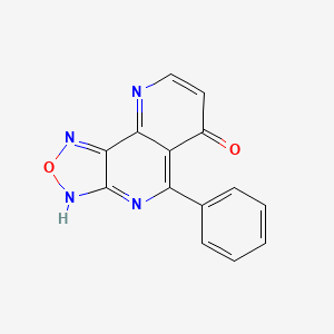 molecular formula C14H8N4O2 B5269425 5-phenyl[1,2,5]oxadiazolo[3,4-h]-1,6-naphthyridin-6(9H)-one 