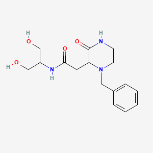 2-(1-benzyl-3-oxo-2-piperazinyl)-N-[2-hydroxy-1-(hydroxymethyl)ethyl]acetamide