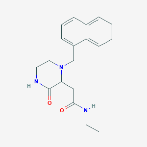 N-ethyl-2-[1-(1-naphthylmethyl)-3-oxo-2-piperazinyl]acetamide