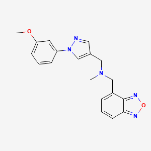 (2,1,3-benzoxadiazol-4-ylmethyl){[1-(3-methoxyphenyl)-1H-pyrazol-4-yl]methyl}methylamine