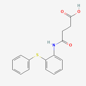 4-OXO-4-[2-(PHENYLSULFANYL)ANILINO]BUTANOIC ACID