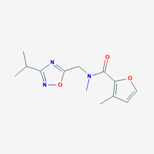 N-[(3-isopropyl-1,2,4-oxadiazol-5-yl)methyl]-N,3-dimethyl-2-furamide